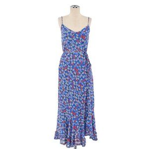 $550 DEREK LAM 10 CROSBY Womens Size 2 Leilani Floral-Print Slip Dress Tie Waist